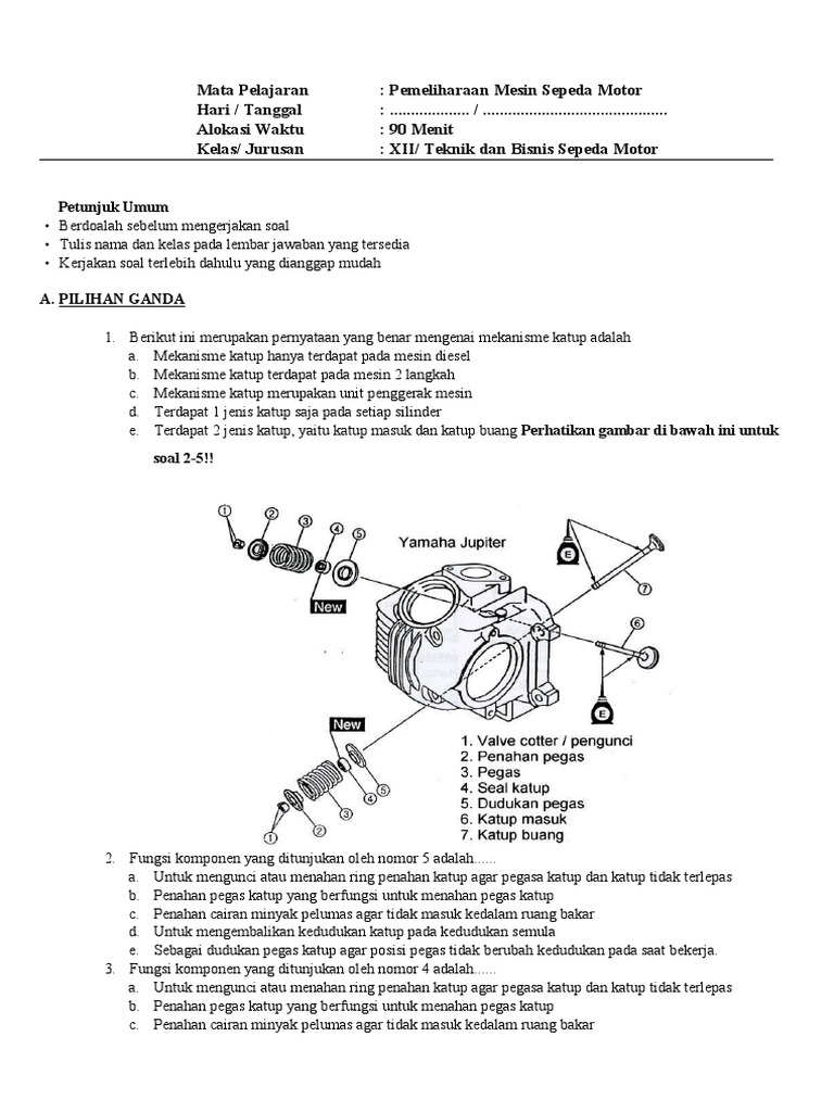 Mekanisme Katup Sepeda Motor | PDF