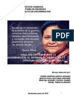 Análisis de la discriminación y racismo en Guatemala