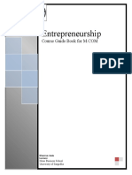 M.COM Entrepreneurship Course Guide