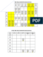 FIITJEE Gorakhpur Time Table