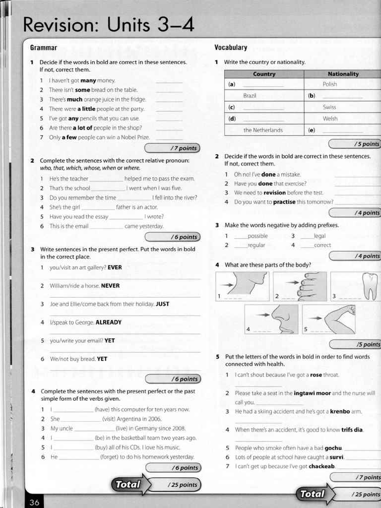 WB Revision Units 3-4 | PDF | Linguistics | Cognitive Science