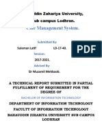 Cafe Management System Report