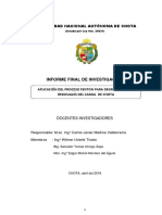 APLICACIÓN DEL PROCESO FENTON PARA DEGRADAR AGUAS RESIDUALES DE CAMAL - Investigacion