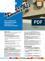 Adesilex PG1 Adesilex PG2 Adesilex PG1 Adesilex PG2: Two-Component Thixotropic Epoxy Adhesives For Structural Bonding
