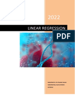 Linear Regression: Submitted To: DR - Chandar Kumar Submitted By: Javeria Ifrahim 3/3/2022