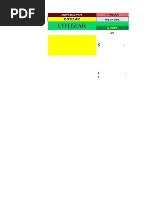 COTIZAR | PDF | Lincoln Motor Company | Motores generales