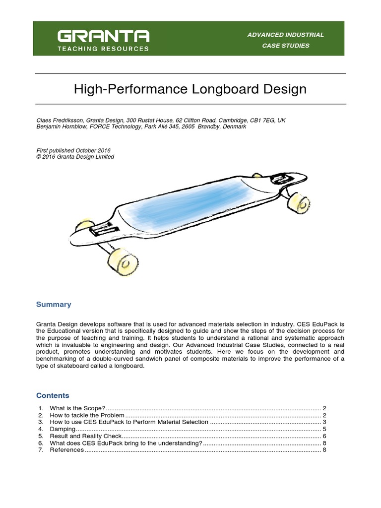 HighPerformance Longboard Design PDF Composite Material Materials