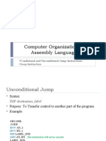 Computer Organization & Assembly Language: Conditional and Unconditional Jump Instructions Loop Instruction