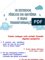 Aula Estados Físicos Da Matéria e Fatores Que Influenciam Na Mudança Dos Estados Físicos