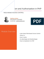 Authentication and Authorization in PHP: Role-Based Access Control