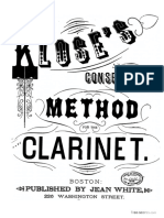 Klose's Conservatory Method For The Clarinet (1879 Night Passage, 2009) (195s)