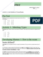 Earth Science: Pre-Test