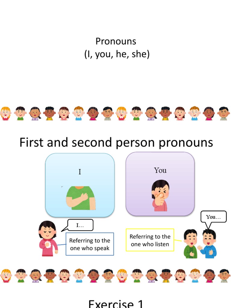 Pronouns (I, You, He, She) | PDF | Self-Improvement