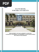 Hand Book For Bba Students