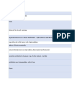 Consolidated Data Collection Form
