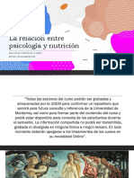 Relación Entre Psicologia y Nutricion