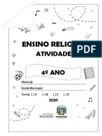 4o ANO Ensino Religioso Atividade 1 - 1 2