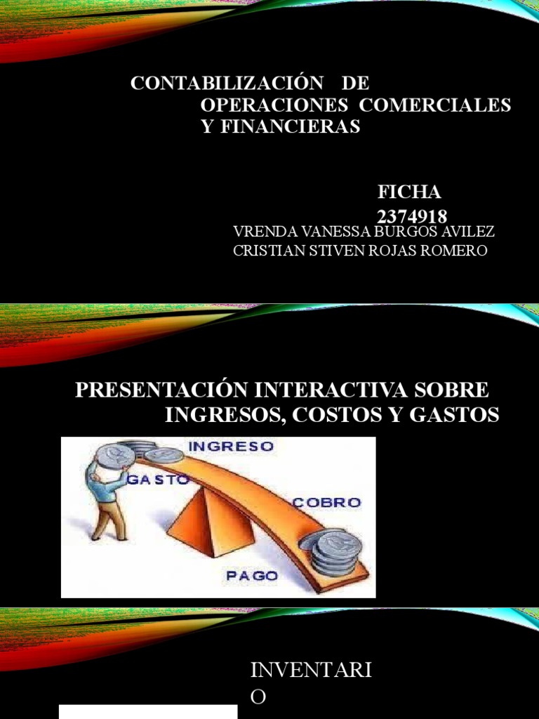 Presentación Interactiva: Ingresos y Gastos | PDF | Contabilidad ...