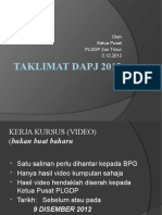 Taklimat DAPJ 031212