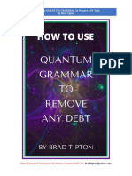 How To Use Quantum Grammar To Remove Any Debt by Brad Tipton