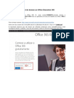 Tutorial de Acesso Ao Office Education 365 e MS TEAMS