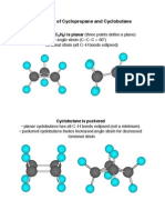 Conformers of Cyclopropane and Cyclobutane: Cyclopropane (C H) Is Planar (Three Points Define A Plane)