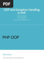 OOP and Exception Handling