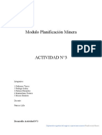 Actividad N°3 Planificacion Minera