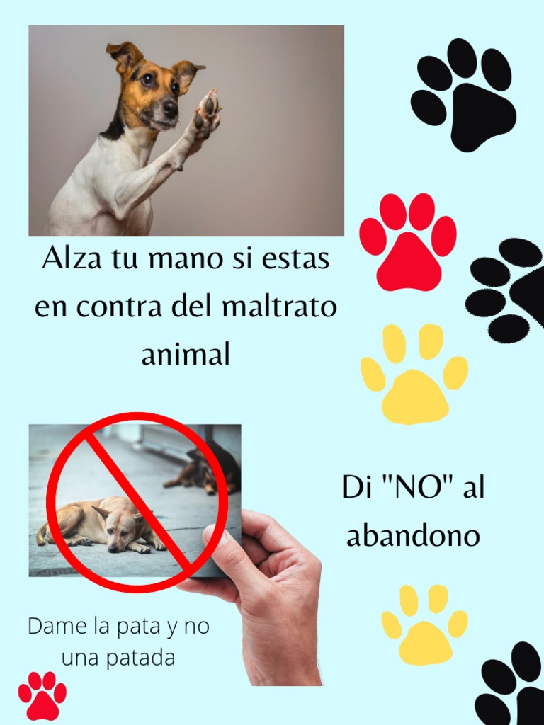 Alza Tu Mano Si Estas en Contra Del Maltrato Animal | PDF