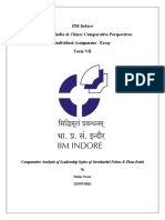 Comparative Analysis of Leadership Styles of Jawaharlal Nehru & Zhou Enlai