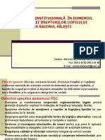 STRUCTURA INSTITUȚIONALĂ  ÎN DOMENIUL PROTECȚIEI DREPTURILOR COPILULUI ÎN RAIONUL FĂLEȘTI