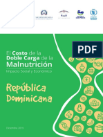 El Costo de La Doble Carga de Malnutrición - Impacto Económico y Social. República Dominicana 2019