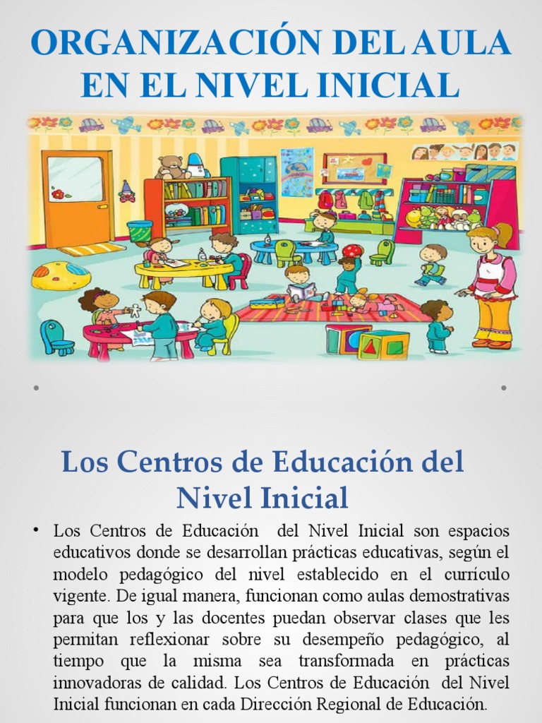 Organización del Aula en Nivel Inicial | PDF | Educación de la primera ...