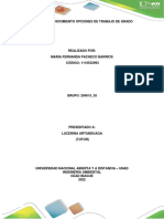 Fase 1 - Reconocimiento de Las Opciones de Trabajo de Grado