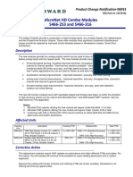 Micronet HD Combo Modules 5466 253 and 5466 316: Issue