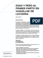 Edad y peso al primer parto en vaquillas lecheras