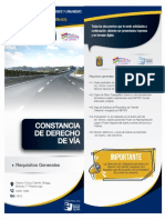 Constancia de Derecho de Via