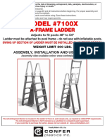 Confer 7100x Aframe Ladder-Product-Manual