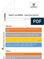 2.2 Limit Rows Selected