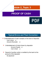 Proof of Cash Discussion