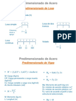 Predimensionado de Acero. Ejercicio 1