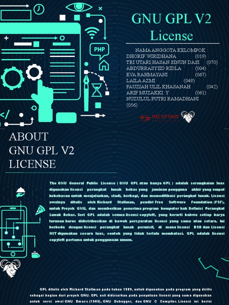 Pemahaman GNU GPL Versi 2 | PDF | Bisnis | Komputer