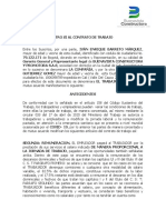 Otro Si Al Contrato de Trabajo-jornada Laboral y Remuneracion