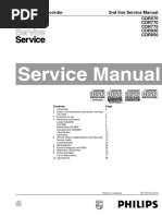 Compact Disc Recorder 2nd Line Service Manual CDR570 CDR770 CDR775 CDR930 CDR950