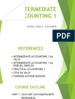 Intermediate Accounting 1-Course Outline