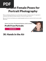 30 Best Female Poses For Portrait Photography: 30. Hands in The Air