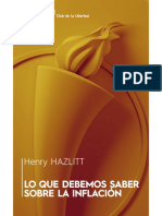 Henry Hazlitt, Lo Que Debemos Saber Sobre Inflación - CL V Electrónica