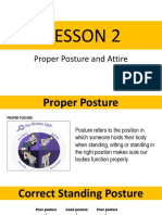 Lesson 2: Proper Posture and Attire