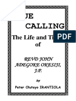 True Calling Life and Times of Revd JA O