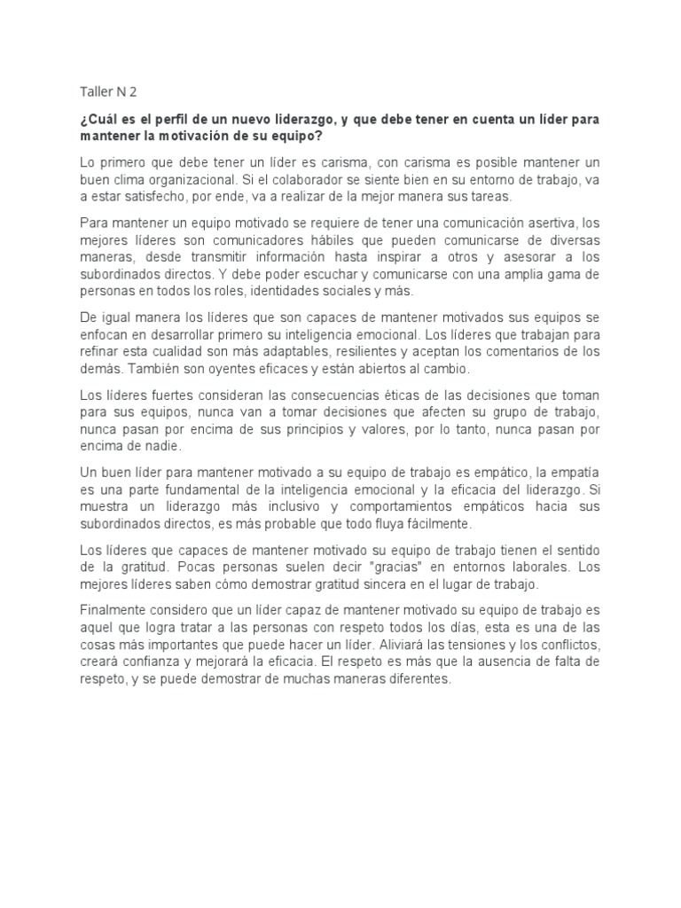 Claves del Nuevo Liderazgo Efectivo | PDF | Negocios | Relaciones ...